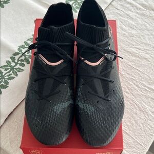 Puma Future 7 Pro Black and Copper Rose Cleats